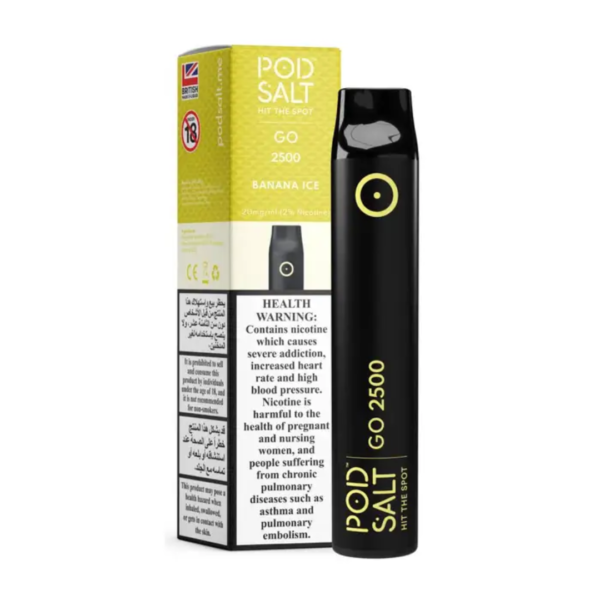 POD SALT GO DISPOSABLE 2500 PUFFS 20MG (2)