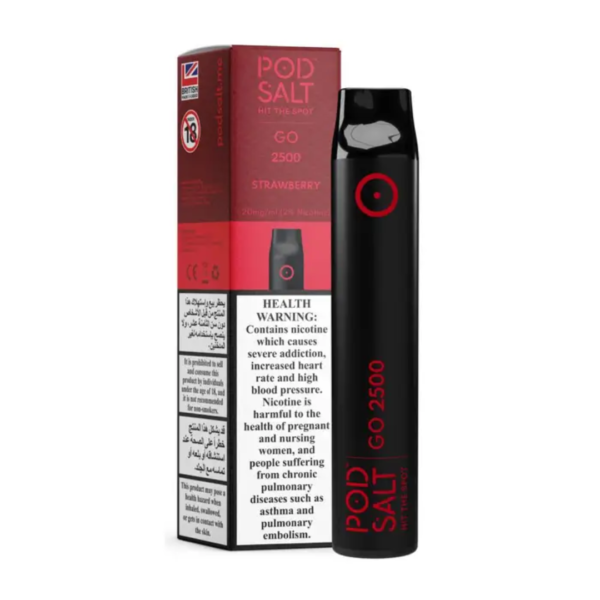 POD SALT GO DISPOSABLE 2500 PUFFS 20MG