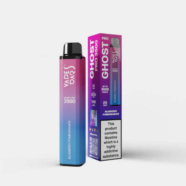 VAPES BAR GHOST PRO 3500 PUFFS DISPOSABLE IN DUBAI - Blueberry Pomegranate