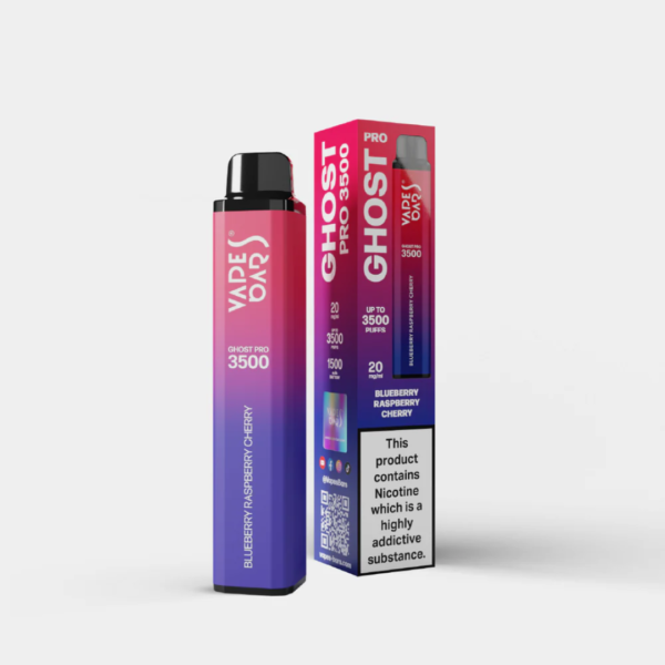 VAPES BAR GHOST PRO 3500 PUFFS DISPOSABLE IN DUBAI - Blueberry Raspberry Cherry