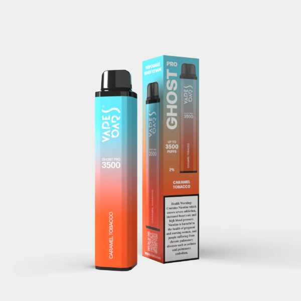 VAPES BAR GHOST PRO 3500 PUFFS DISPOSABLE IN DUBAI - Caramel Tobacco