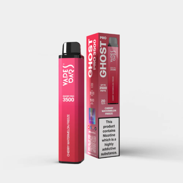 VAPES BAR GHOST PRO 3500 PUFFS DISPOSABLE IN DUBAI - Cherry Watermelon Freeze