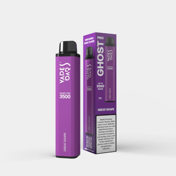 VAPES BAR GHOST PRO 3500 PUFFS DISPOSABLE IN DUBAI - Great Grape