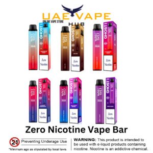 Vape Bar 3500 Ghost Pro Zero Nicotine Disposable Vape | uae vape hub