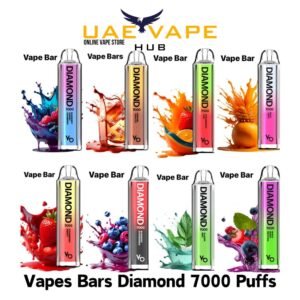 Vapes Bars Diamond 7000 Puffs Disposable Vape | uae vape hub